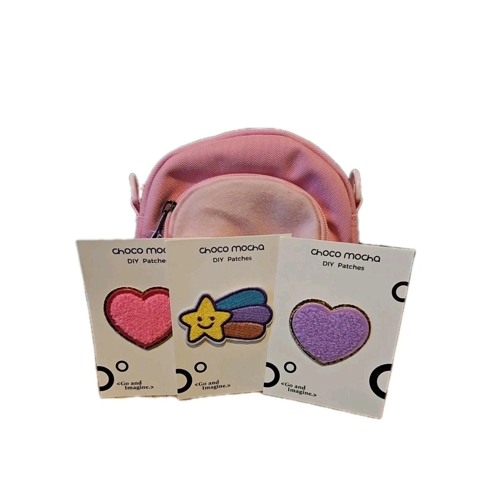 Pink Kids Backpack with DIY Patches